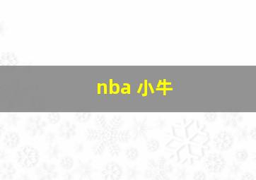 nba 小牛